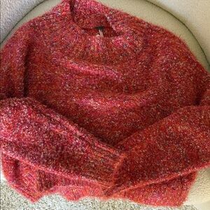 Cozy Red/Orange Free People Sweater
